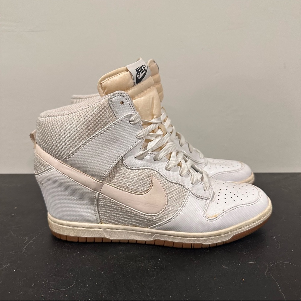 Nike Skyhi dunks triple white sz 12